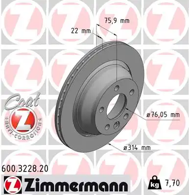 Тормозной диск coat z