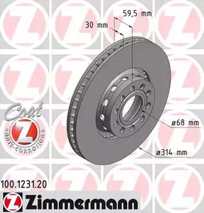 Тормозной диск coat z