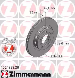 Тормозной диск coat z