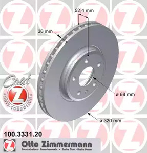 100.3331.20 ZIMMERMANN Тормозные диски