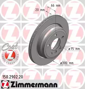 150.2902.20 ZIMMERMANN Тормозные диски