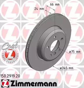 тормозные диски ZIMMERMANN 150.2919.20