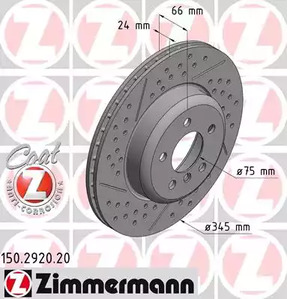 Тормозные диски ZIMMERMANN 150.2920.20