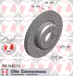 Тормозные диски ZIMMERMANN 150.3482.52