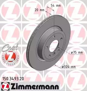 Тормозные диски ZIMMERMANN 150.3493.20