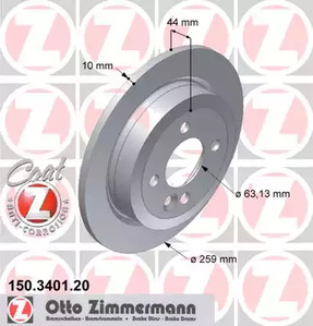 150.3401.20 ZIMMERMANN Тормозные диски