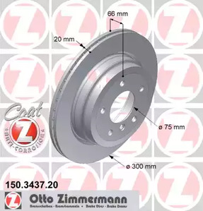 Тормозные диски ZIMMERMANN 150.3437.20