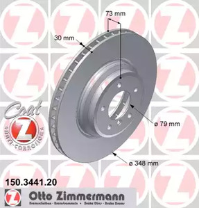 Тормозные диски ZIMMERMANN 150.3441.20