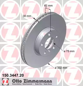 Тормозные диски ZIMMERMANN 150.3447.20