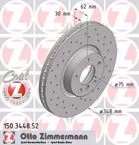 150.3448.52 ZIMMERMANN Тормозные диски