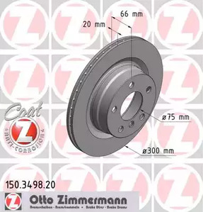 150.3498.20 ZIMMERMANN Тормозные диски