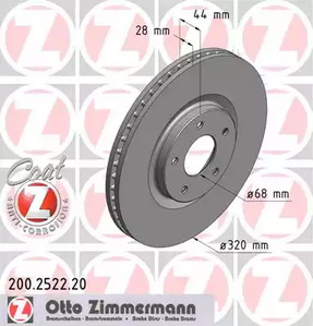 Тормозной диск coat z