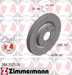 200.2527.20 ZIMMERMANN Тормозные диски