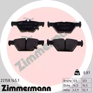 Тормозные колодки ZIMMERMANN 22158.145.1