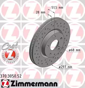 Тормозные диски ZIMMERMANN 370.3050.52
