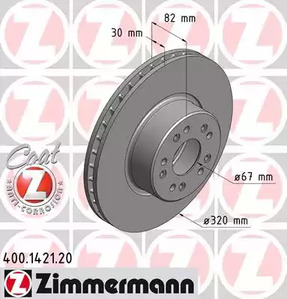 Тормозные диски ZIMMERMANN 400.1421.20