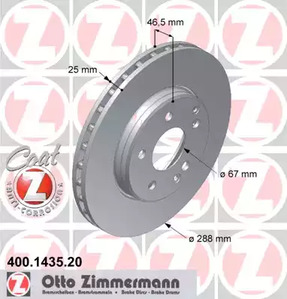 Тормозные диски ZIMMERMANN 400.1435.20