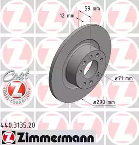 Тормозные диски ZIMMERMANN 440.3135.20