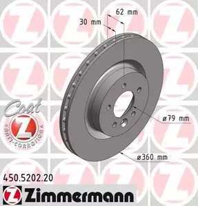 Тормозные диски ZIMMERMANN 450.5202.20