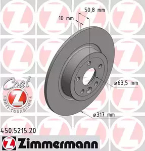 тормозные диски ZIMMERMANN 450.5215.20