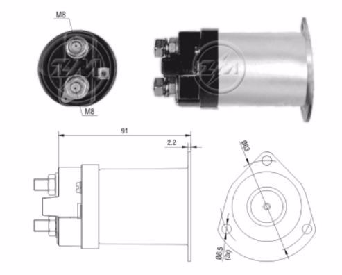 Реле втягивающее ZM ZM555