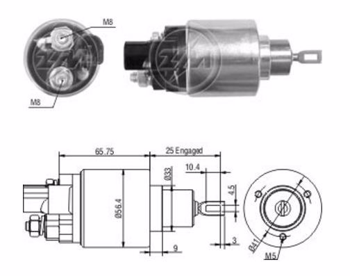 Реле втягивающее ZM ZM978