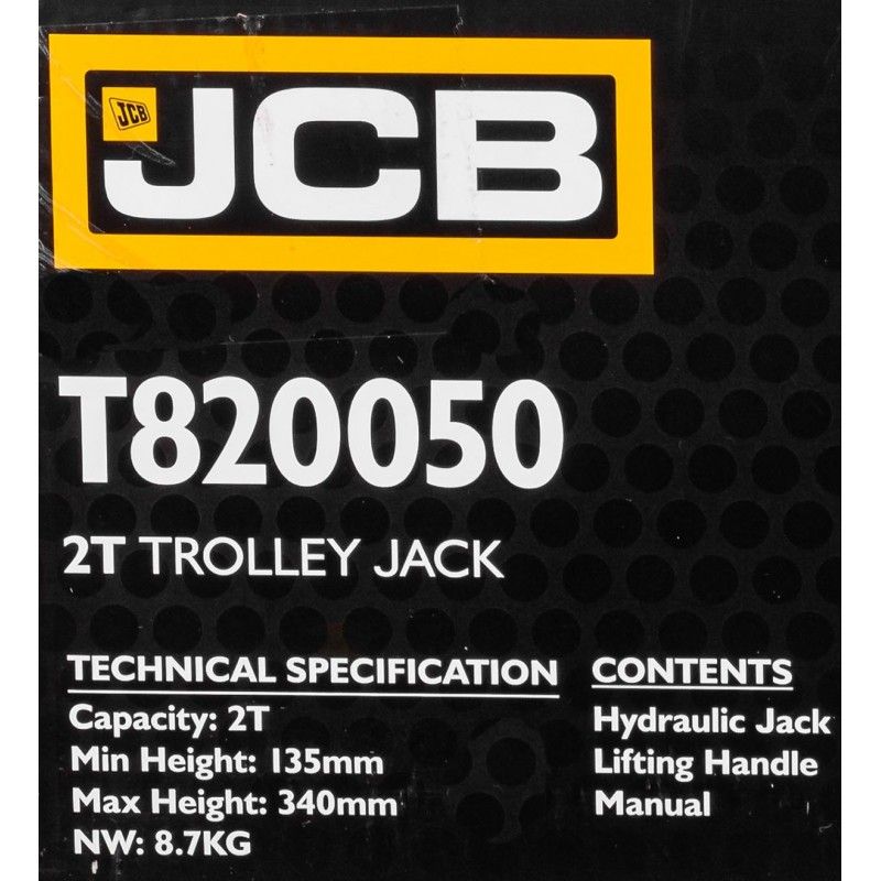 Фото 4 JCB-T820050 JCB Домкрат подкатной гидравлический 2 т 135-340 мм