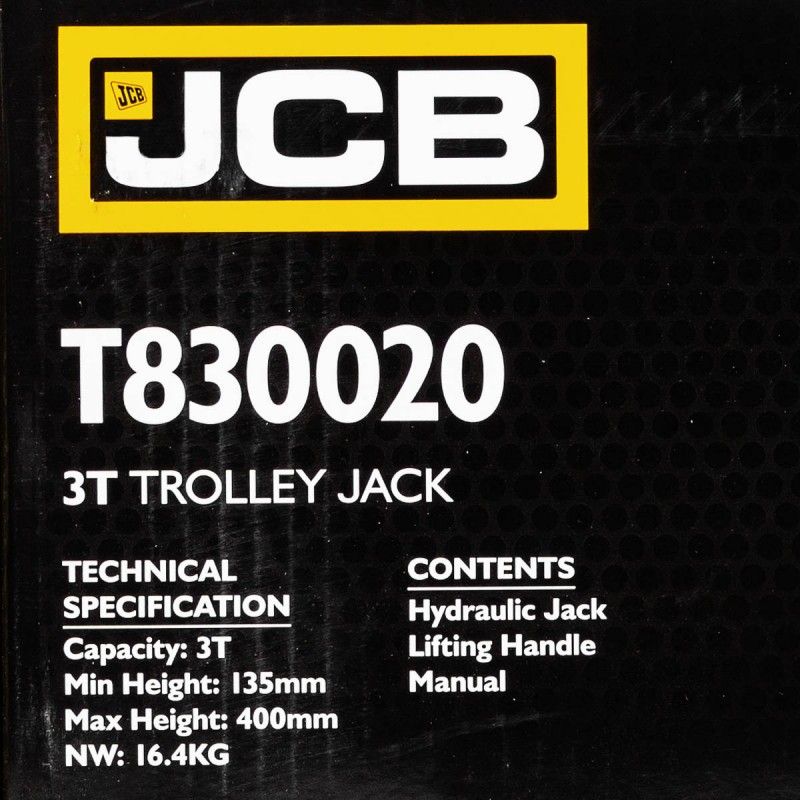 Фото 4 JCB-T830020 JCB Домкрат подкатной гидравлический 3 т 135-400 мм