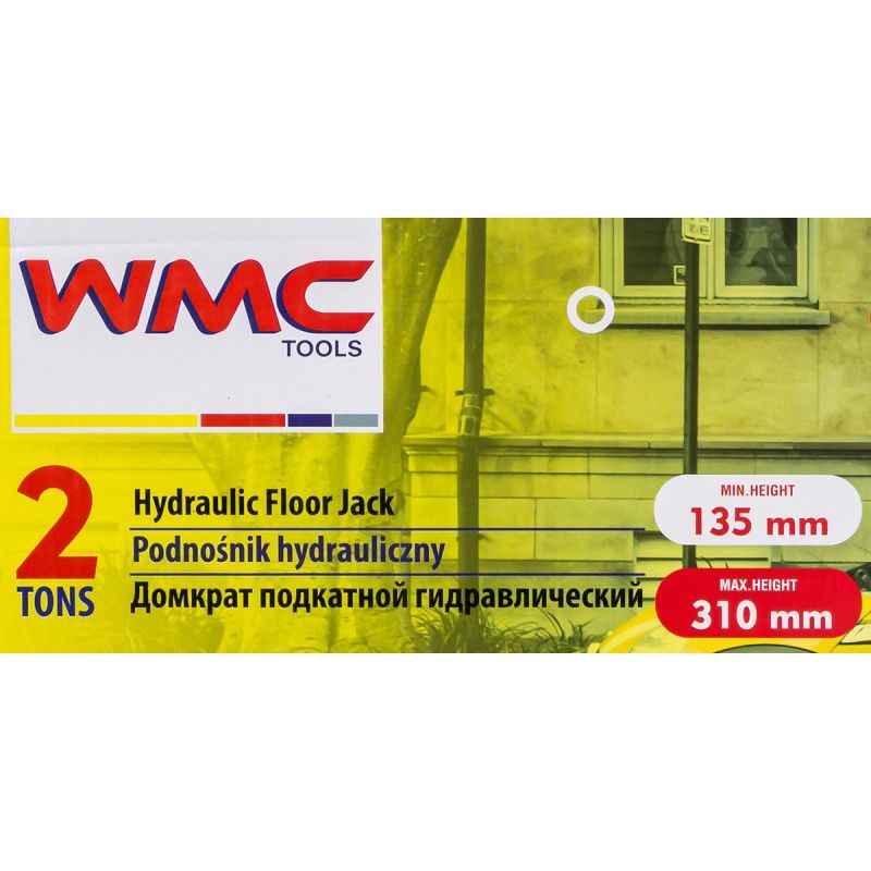 Фото 4 WMC-TA820011 WMC TOOLS Домкрат подкатной гидравлический 2 т, 135-310 мм