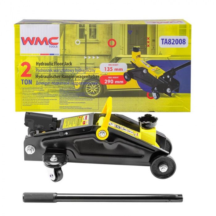 Домкрат подкатной гидравлический 2 т, 135-290 мм WMC TOOLS WMC-TA82008