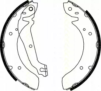 8100 18013 TRISCAN Колодки тормозные барабанные