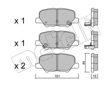 22-0995-0 METELLI Тормозные колодки