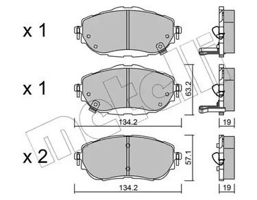 22-0998-0 METELLI Тормозные колодки