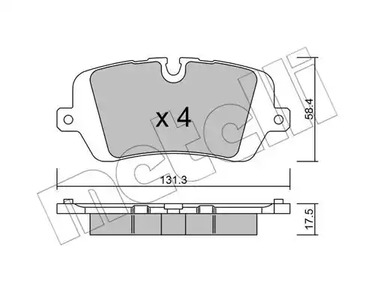 22-1025-0 METELLI Тормозные колодки