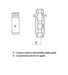 Направляющая втулка клапана METELLI 01-S3008