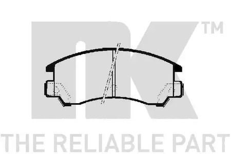 224403 NK Комплект тормозных колодок, дисковый тормоз
