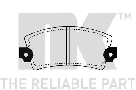229921 NK Комплект тормозных колодок, дисковый тормоз