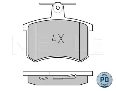 025 211 4416/PD MEYLE Тормозные колодки
