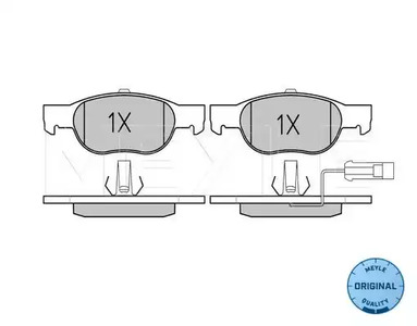 Фото 1 025 219 3017/W MEYLE Тормозные колодки
