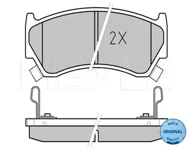 0252300415W MEYLE Комплект тормозных колодок, дисковый тормоз
