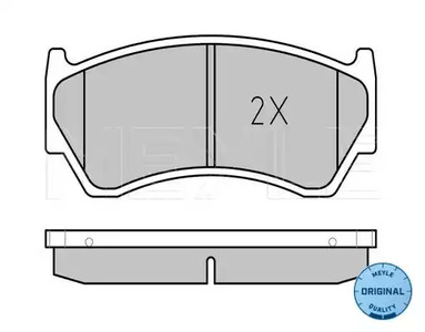 Фото 1 0252300415W MEYLE Комплект тормозных колодок, дисковый тормоз