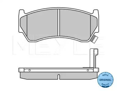 Фото 2 0252300415W MEYLE Комплект тормозных колодок, дисковый тормоз