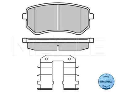 025 242 7614/W MEYLE Колодки тормозные дисковые