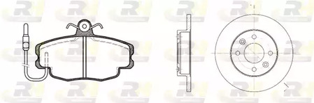 8141.00 ROADHOUSE Комплект тормозов, дисковый тормозной механизм