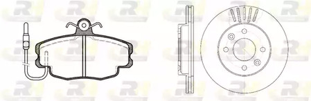 8141.01 ROADHOUSE Комплект тормозов, дисковый тормозной механизм