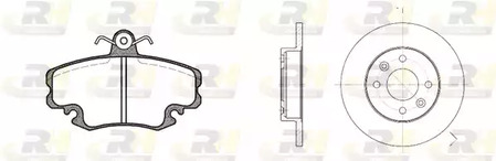 8141.04 ROADHOUSE Комплект тормозов, дисковый тормозной механизм