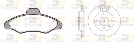 8331.00 ROADHOUSE Комплект тормозов, дисковый тормозной механизм