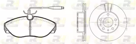 8486.01 ROADHOUSE Комплект тормозов, дисковый тормозной механизм