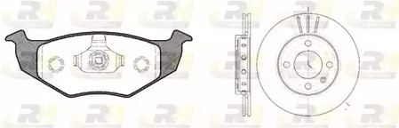 8609.02 ROADHOUSE Комплект тормозов, дисковый тормозной механизм