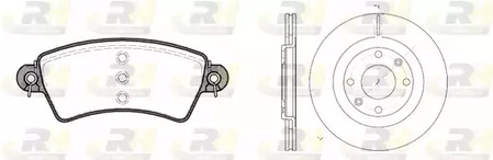 8726.00 ROADHOUSE Комплект тормозов, дисковый тормозной механизм